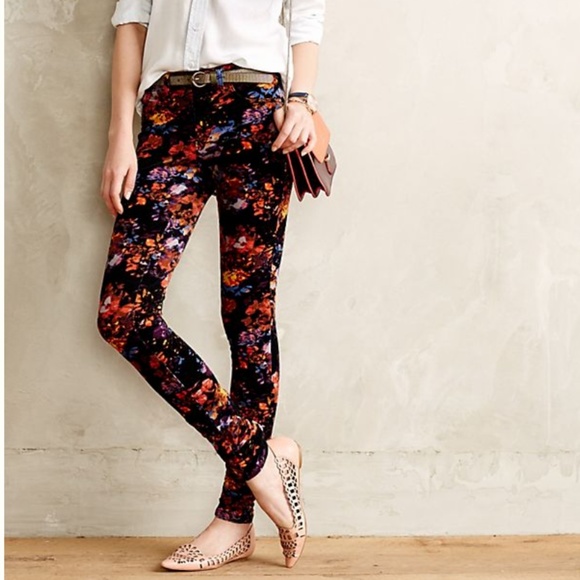 Anthropologie Pants - Anthropologie Pilcro Serif Floral Cords